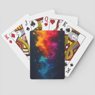Cartas de fuego multicolor
