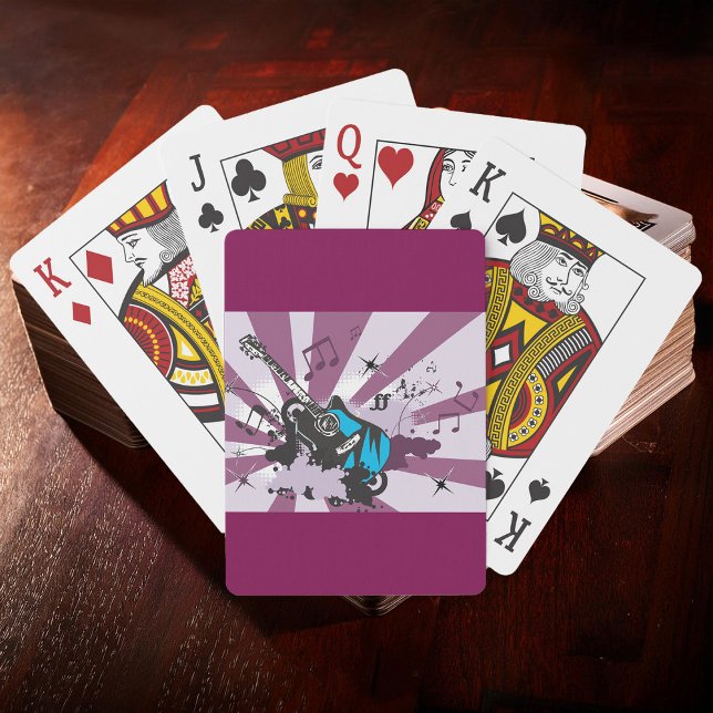 Cartas de guitarra azul para jugar (Subido por el creador)