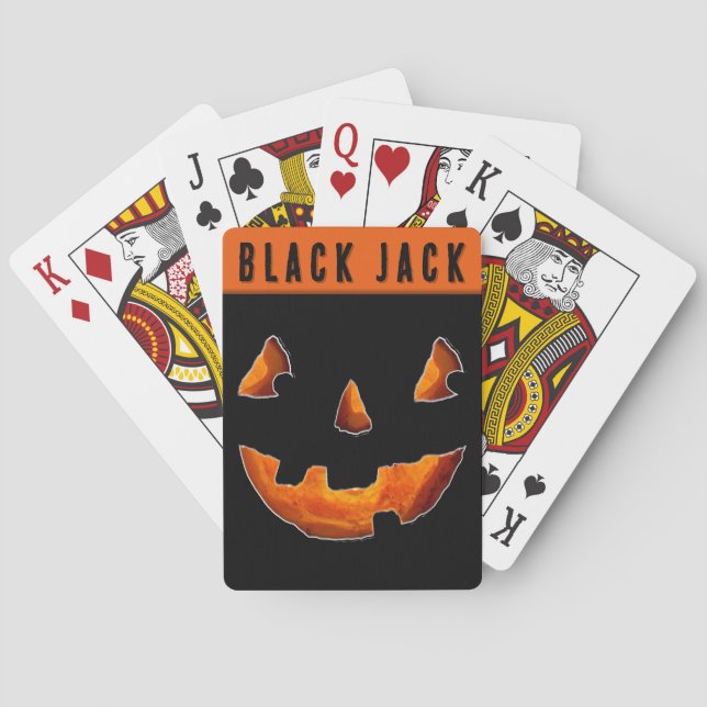 Cartas de Halloween Jack-o'-lantern (Reverso)