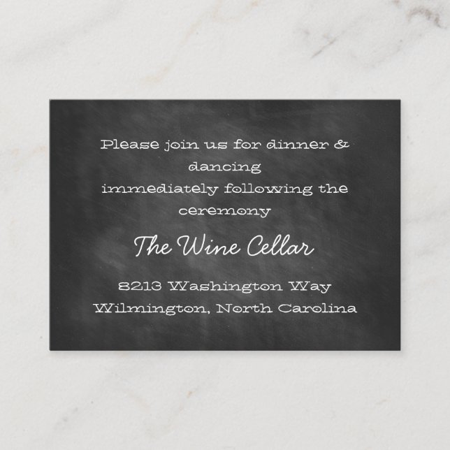 Cartas de inserción en recepción de pizarra (Anverso)