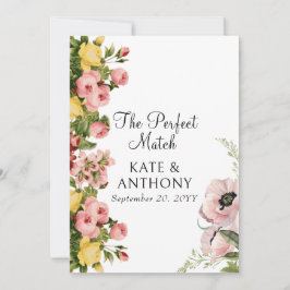 Cartas de invitación de bodas con motivos florales