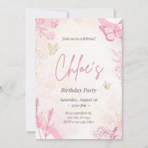 Cartas de invitación para la fiesta de cumpleaños 