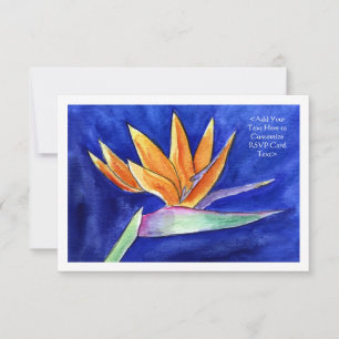 Cartas de invitación RSVP de Arte de Flor de Pájar