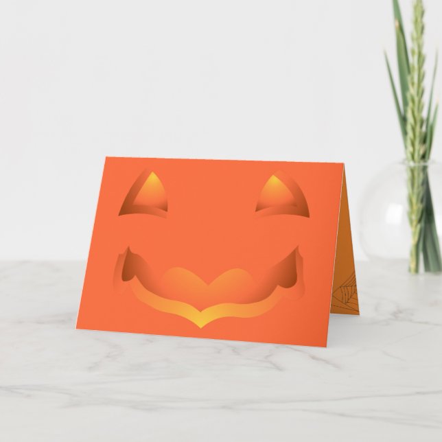 Cartas de invitaciones de la fiesta Jack-o-lantern (Anverso)