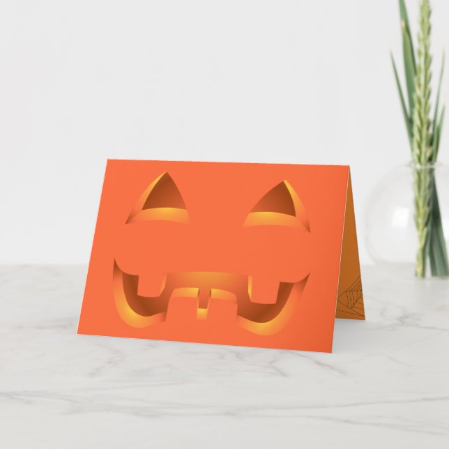 Cartas de invitaciones de la fiesta Jack-o-lantern (Anverso)