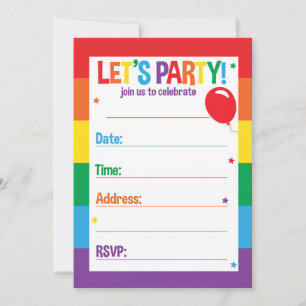 Cartas de invitaciones para fiestas temáticas de c