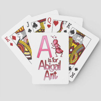 Cartas de juego, A es para la hormiga Abigail