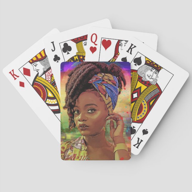 Cartas de juego afroamericanas (Reverso)
