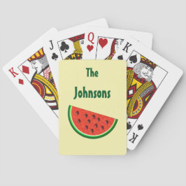 Cartas de Juego Amarillas de Sandía de Verano