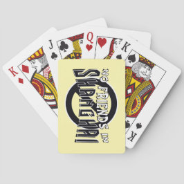 Cartas de juego AMARILLAS para Shanghai Rummy