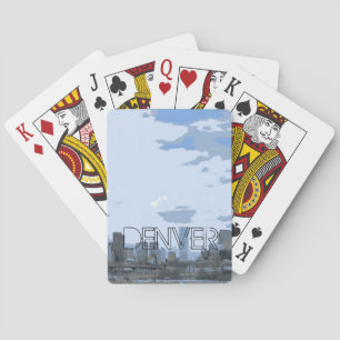 Cartas de juego artístico en el horizonte de Denve