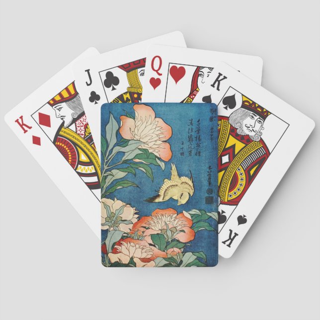 cartas de juego ASIÁTICAS PEONIES (Reverso)