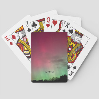 Cartas de juego Aurora con Estrellas e Iniciales