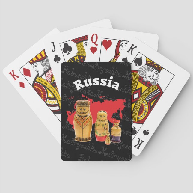 Cartas de juego Babuschka Matrjoschka Matryoshka (Reverso)