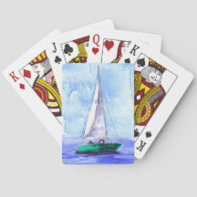Cartas de juego "Barco de vela"