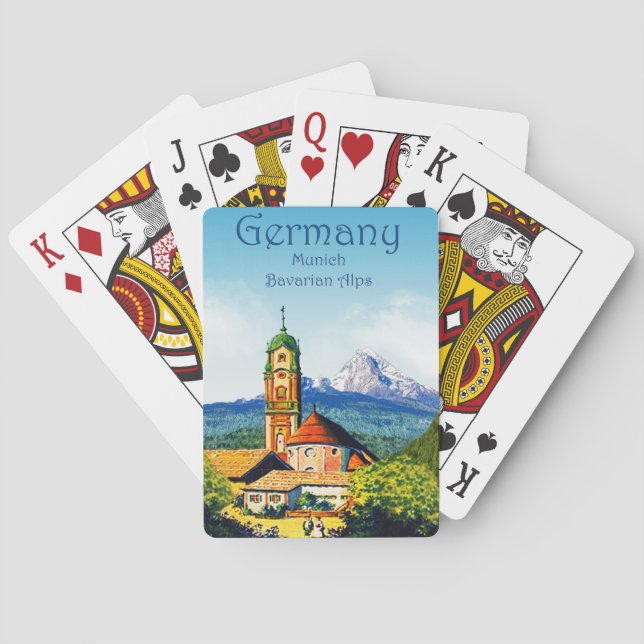 Cartas de juego bávaras de Alemania (Reverso)