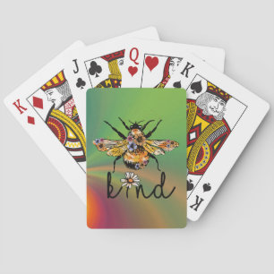 Cartas de juego Bee Kind Rainbow
