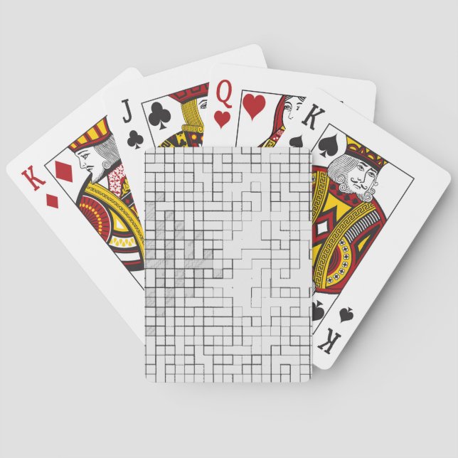 Cartas de Juego Bloqueadas en Cuadrícula (Reverso)