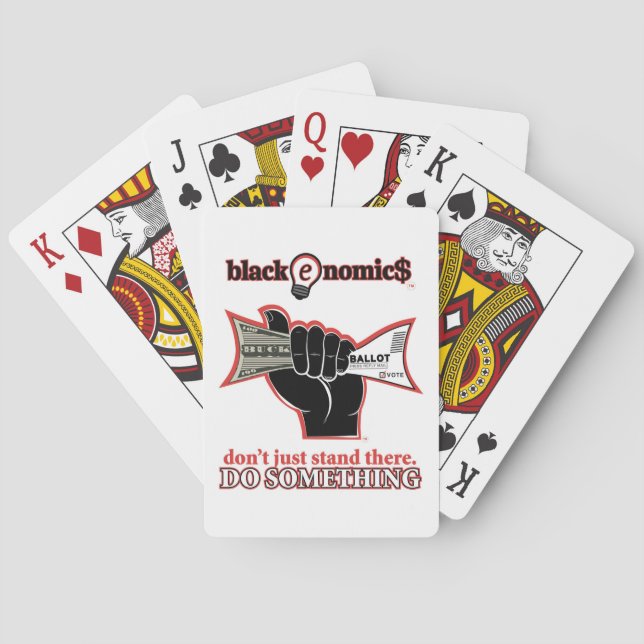 Cartas de juego "Buck and Ballot" (Blanco) (Reverso)