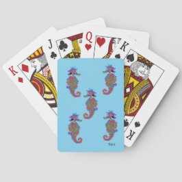 Cartas de juego: caballito de mar