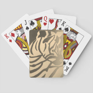 Cartas de juego cebra (blanco y negro)
