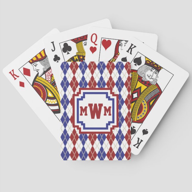 Cartas de juego clásicas Americana Argyle (Reverso)