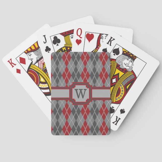 Cartas de juego clásicas Argyle Ashes and Embers (Reverso)
