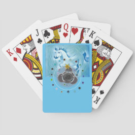 Cartas de juego clásicas Caballo azul