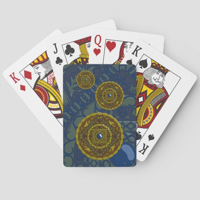 Cartas de juego clásicas Capricorn Mandala (Reverso)