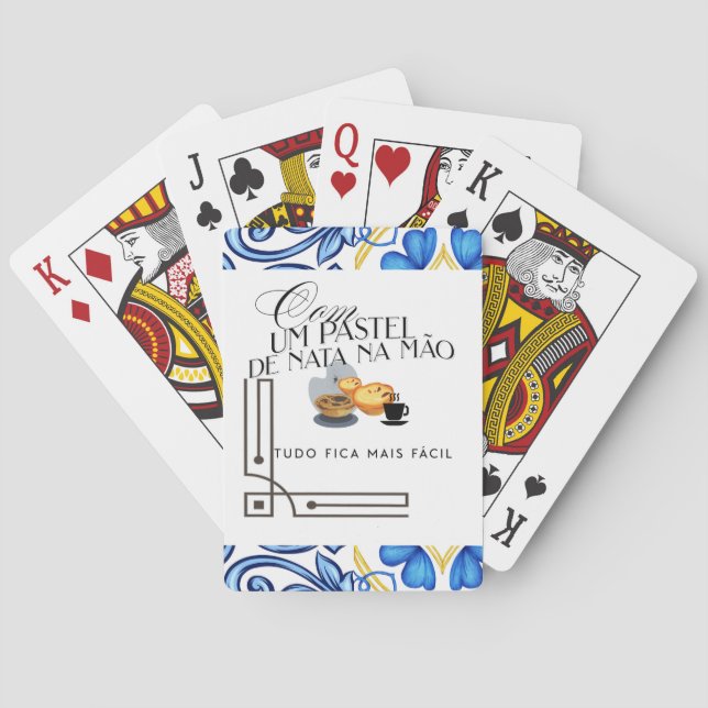 Cartas de juego clásicas con azulejos portugueses  (Reverso)