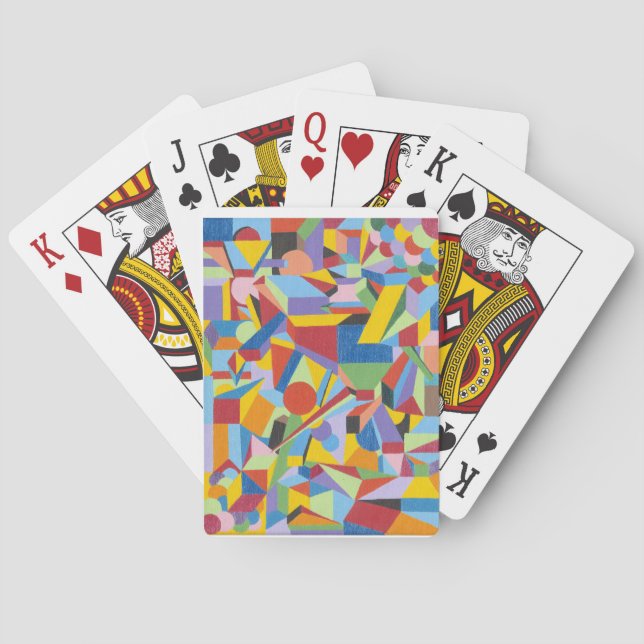 Cartas de juego clásicas con diseño de arte audaz  (Reverso)