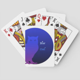 Cartas de juego clásicas con el logotipo de búho a