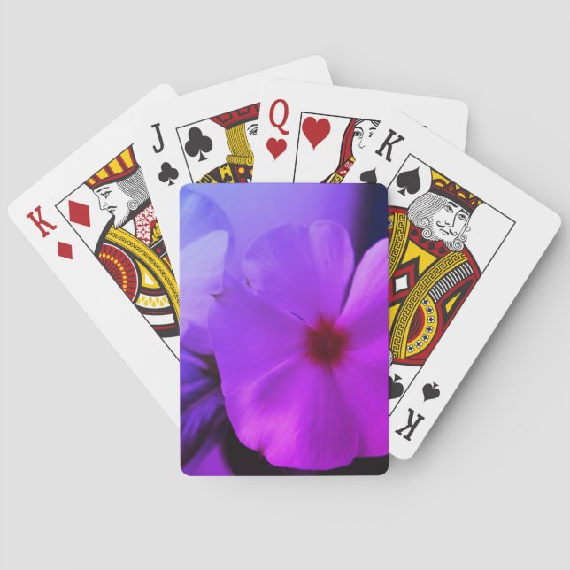 Cartas de juego clásicas con flores (Reverso)