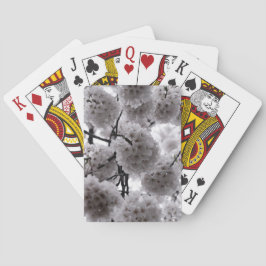 Cartas de juego clásicas con flores de cerezo
