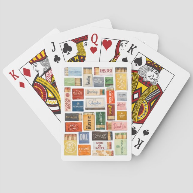 Cartas de Juego Clásicas Dallas Matchbook (Reverso)