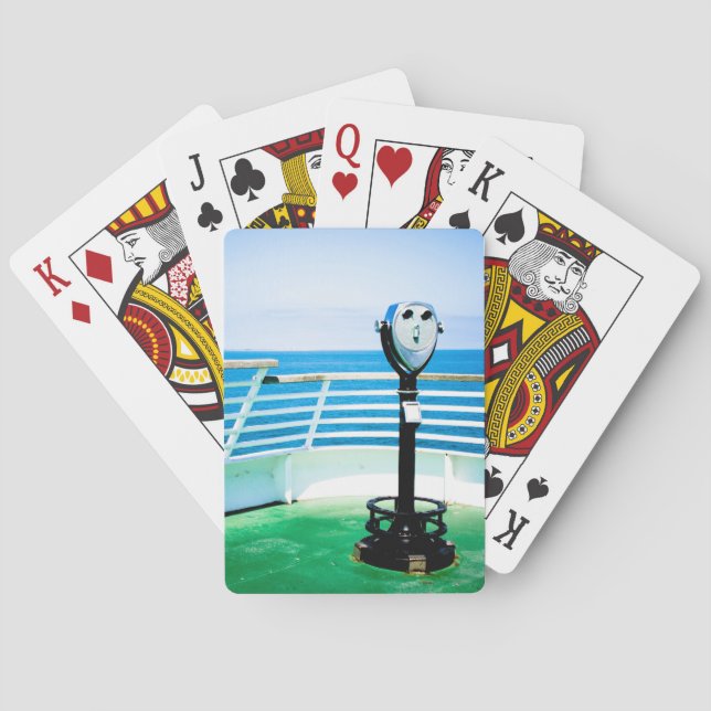 Cartas de juego clásicas de Binoculares turísticos (Reverso)