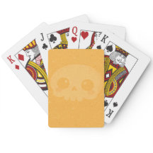 Cartas de Juego Clásicas de Cráneo Minimalista