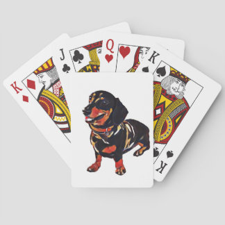 Cartas de juego clásicas de Dachshund