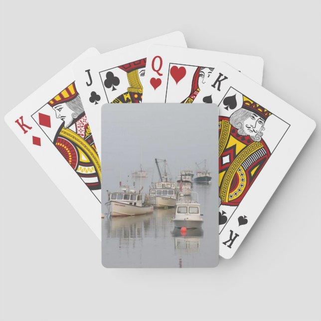 Cartas de juego clásicas de Foggy Morning (Reverso)