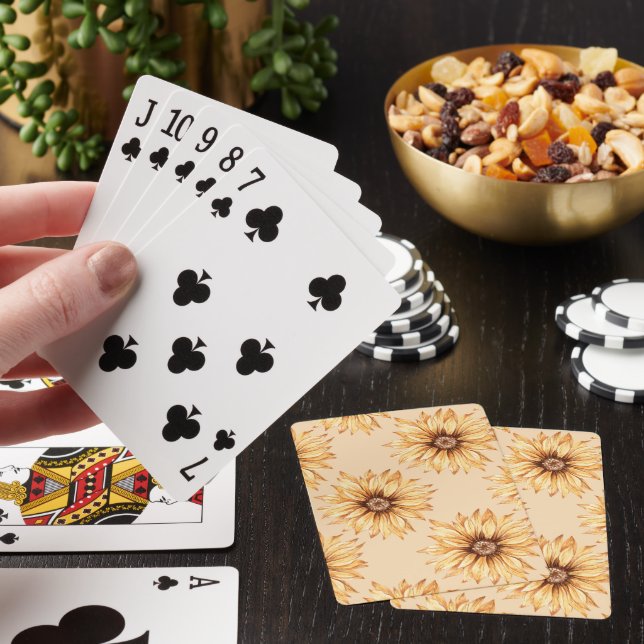 Cartas de Juego Clásicas de Girasoles (In Situ)