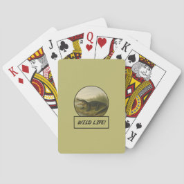 Cartas de juego clásicas de Khaki oscuro