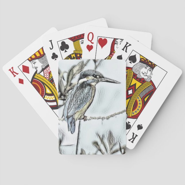 Cartas de juego clásicas de Kingfisher (Reverso)