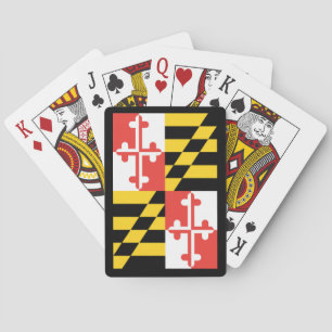 Cartas de juego clásicas de la bandera de Maryland