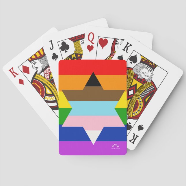 Cartas de juego clásicas de la bandera del Orgullo (Reverso)