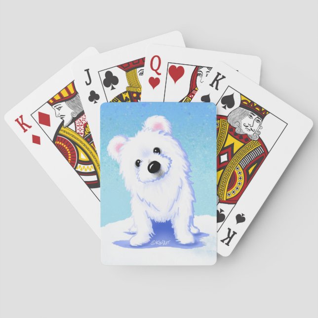 Cartas de juego clásicas de la cúpula del oso pola (Reverso)