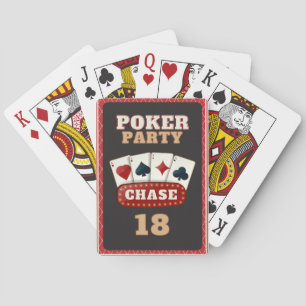 Cartas de juego clásicas de la fiesta de cumpleaño