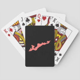 Cartas de juego clásicas de la isla de los pescado
