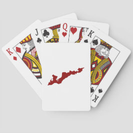 Cartas de juego clásicas de la isla de los pescado