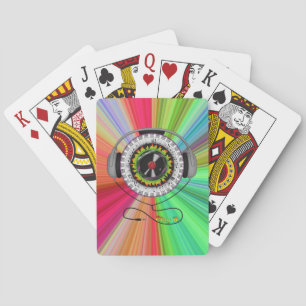 Cartas de juego clásicas de la música de la vida