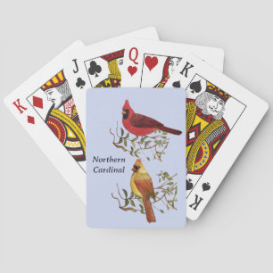 Cartas de juego clásicas de la pareja del cardenal